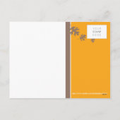 THANKSGIVING PHOTO CARTE POSTALE :: tomber feuille (Dos)