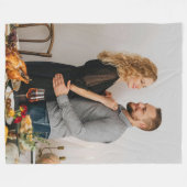 Thanksgiving photo fleece deken (Voorkant (Horizontaal))