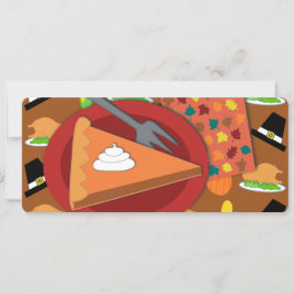 Thanksgiving Pie Feestdagenkaart