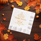 Thanksgiving Pie Merci Grateful Blessé Famille