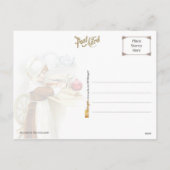 Thanksgiving - Pilgrim Baking Pie Feestdagenkaart (Achterkant)