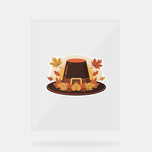 Thanksgiving Pilgrim Casquette - Automne Harvest D (Recto)