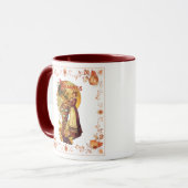 Thanksgiving Pilgrim Girl Coffee Mug (Devant gauche)