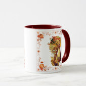 Thanksgiving Pilgrim Girl Coffee Mug (Devant droit)