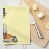 Thanksgiving Pilgrim Goose Kitchen Towel Theedoek (Quarter Fold)