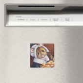 Thanksgiving Pilgrim Mouse Bread Basket Art Magneet (Insitu (Vaatwasser))