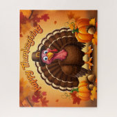 Thanksgiving Pilgrim Turkey Puzzle (Vertical)