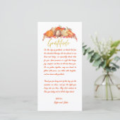 Thanksgiving Place Setting Gratitude Card (Staand voorkant)