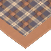 Thanksgiving Plaid met pompoenrand Tafelkleed (Gekanteld)