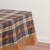 Thanksgiving Plaid met pompoenrand Tafelkleed (Voorbeeld)