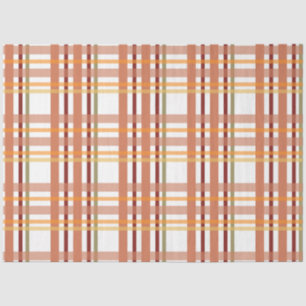 Thanksgiving Plaid Serie Ontwerp 9 Tissuepapier