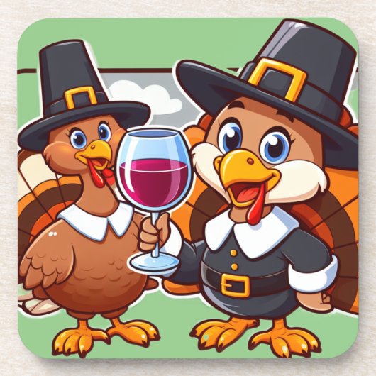 Thanksgiving plezier bier onderzetter (Voorkant)