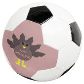 Thanksgiving Pluced Turkey Soccer Ball (3/4)