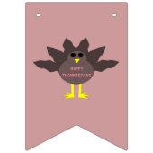 Thanksgiving Plucked Turkey Bunting Flags Vlaggetjes (Tweede vlag)