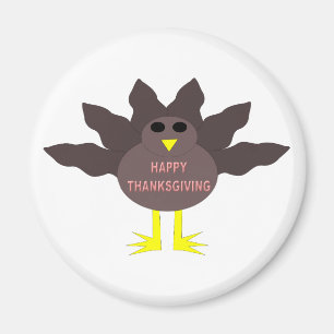 Thanksgiving Plucked Turkey Magnet Magneet
