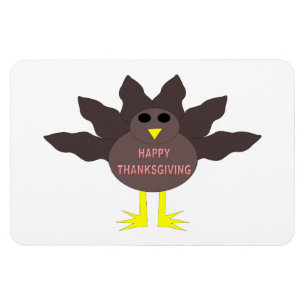 Thanksgiving Plucked Turkey Magnet Magneet