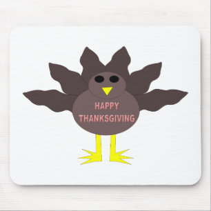Thanksgiving Plucked Turkey Mousepad Muismat