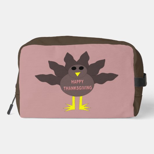 Thanksgiving Plucked Turkey Pattered Toilettasje (Achterkant)