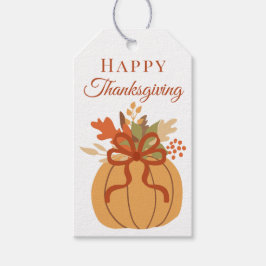 Thanksgiving Pompoen Cadeaulabel