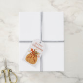 Thanksgiving Pompoen Cadeaulabel (Met Touw)
