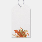 Thanksgiving Pompoen Cadeaulabel (Achterkant)