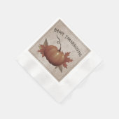 Thanksgiving pompoen Damask Servet (Hoek)