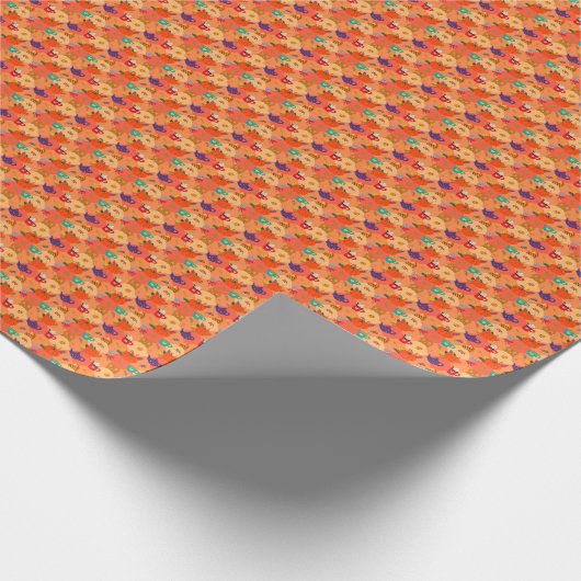 Thanksgiving pompoen inpakpapier (Hoek)