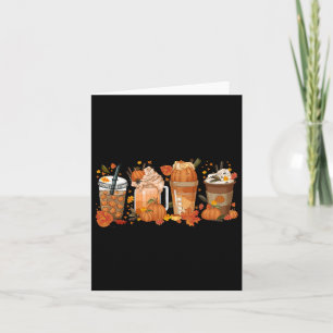 Thanksgiving pompoen kruiden koffie Herfst herfst Kaart