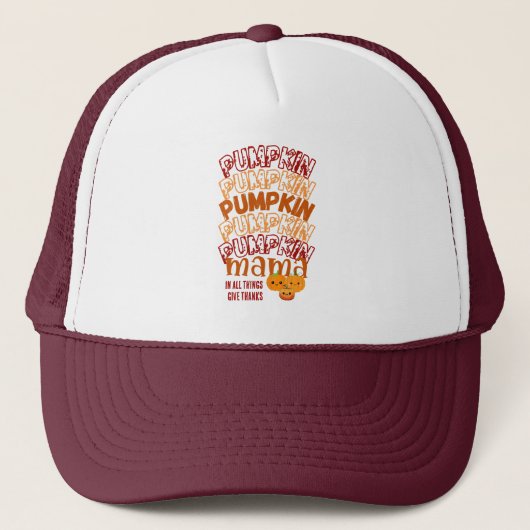 THANKSGIVING POMPOEN MAMA TRUCKER PET (Voorkant)