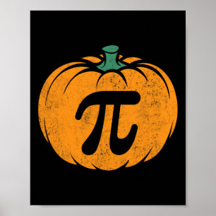 Thanksgiving Pompoen Pi Taart Kostuum Wiskunde Doc Poster