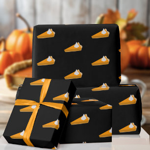Thanksgiving pompoen taartpatroon inpakpapier