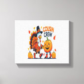 Thanksgiving pompoen van neef en neef canvas afdruk (Voorkant)