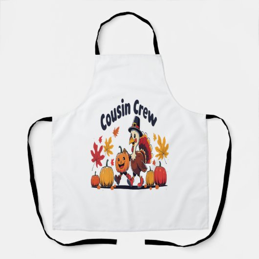 Thanksgiving pompoen van neef en neef schort (Voorkant)
