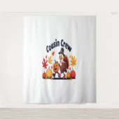 Thanksgiving pompoen van neef en neef wandkleed (Voorkant)