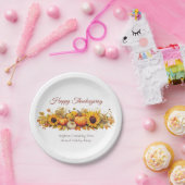 Thanksgiving Pompoenen Custom Company Party Papieren Bordje (Feest)