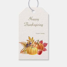 Thanksgiving Pompoenen Gift Label Cadeaulabel