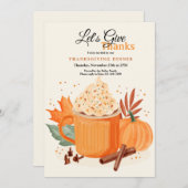 Thanksgiving Pompoenen Kaart (Voorkant / Achterkant)