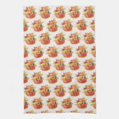 Thanksgiving Pompoenen Keukenhanddoek (Verticaal)