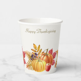 Thanksgiving pompoenen papieren bekers