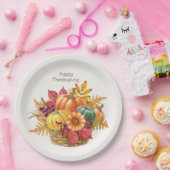 Thanksgiving pompoenmandje papier Bord (Feest)