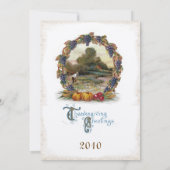 Thanksgiving  postkaart Oogst Uitnodigingen (Achterkant)