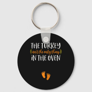 Thanksgiving Pregnancy Announcement Turkey Baby R Sleutelhanger