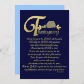 Thanksgiving - Psalm 100 Feestdagenkaart (Voorkant / Achterkant)