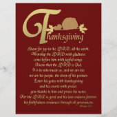 Thanksgiving - Psalm 100 Flyer (Voorkant)
