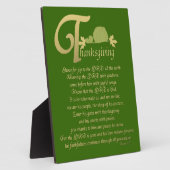 Thanksgiving - Psalm 100 Fotoplaat (Zijkant)