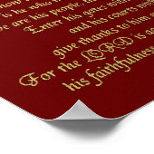 Thanksgiving - Psalm 100 Poster (Hoek)