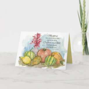 Thanksgiving Psalms Bijbel Verse 30 Gourds Kaart