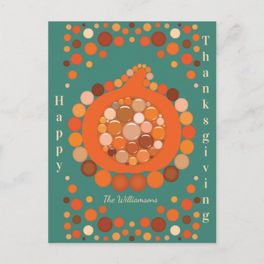 Thanksgiving Pumpkin Briefkaart (Voorkant)