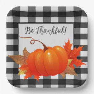 Thanksgiving Pumpkin Buffalo Bord speldenpapier