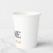 Thanksgiving Pumpkin Home is waar we Bedankt geven Papieren Bekers (Links)